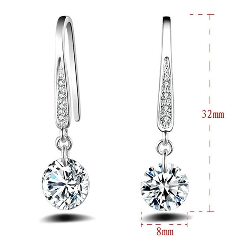 Crystal Hoop Earring