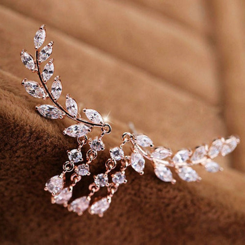 Leaves Tassel Earrings